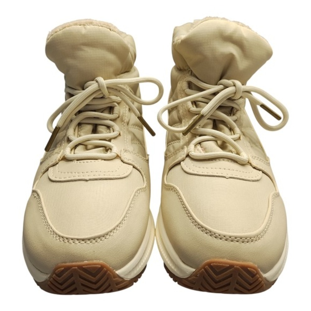 Eddie Bauer Balasana Winter Boots Womens US‎ Size 9M Tan White Synthetic Lace Up